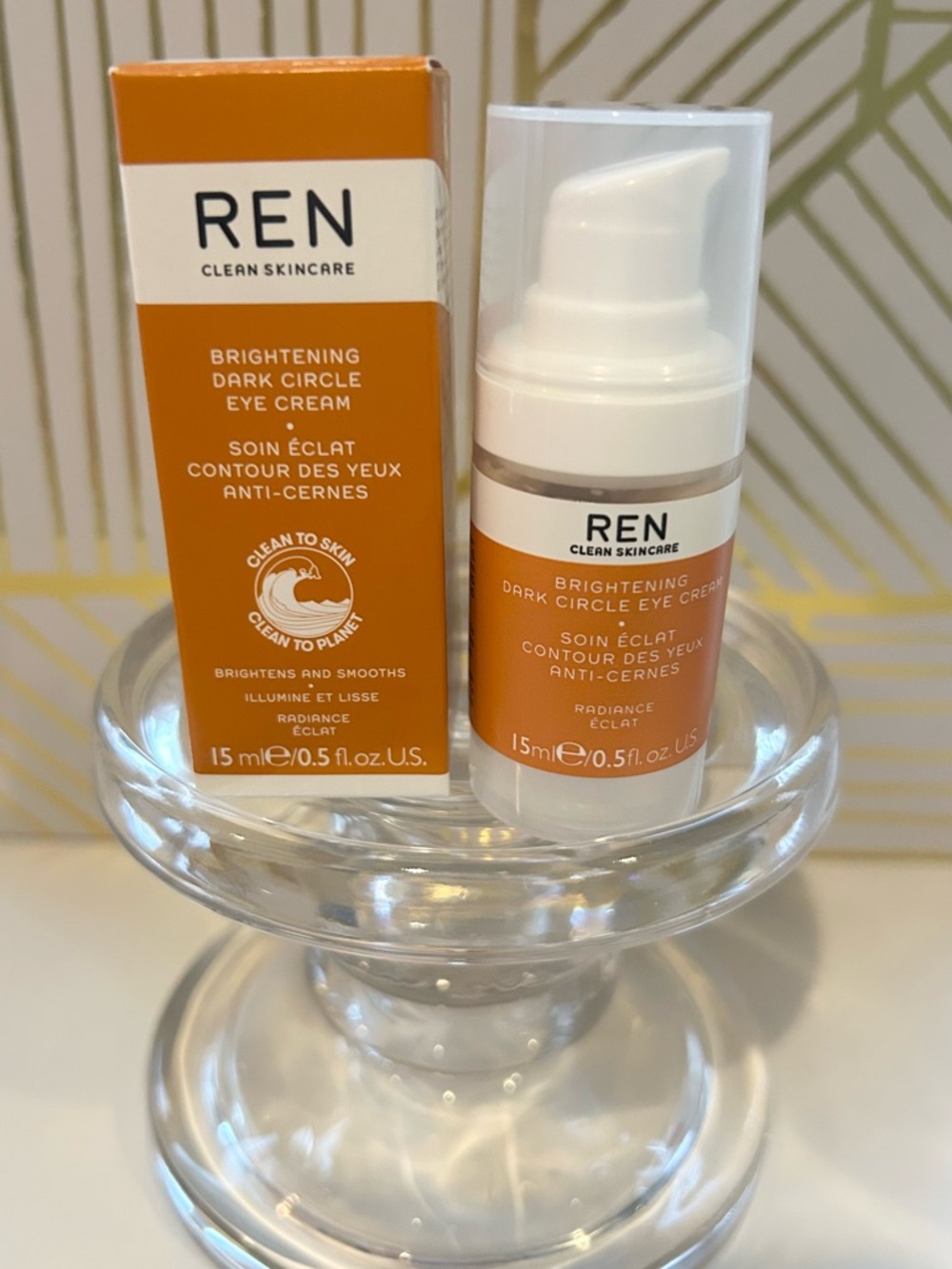 💖✨ Ren Clean Skincare Brightening Dark Circle Eye Cream New In Box 💖✨